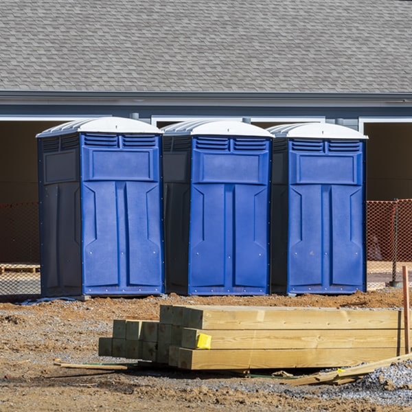 is there a specific order in which to place multiple porta potties in Fairmount